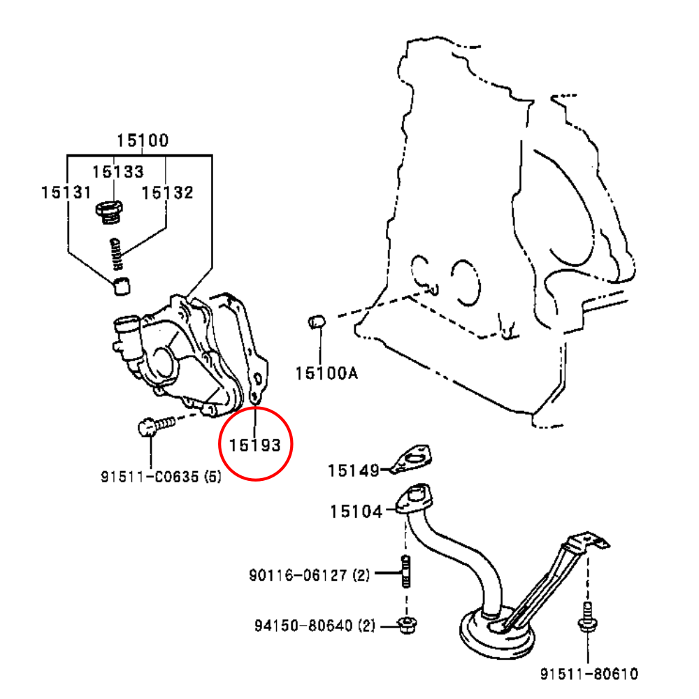 GENUINE TOYOTA OIL PUMP GASKET MR2 MK3 ROADSTER ZZW30 1ZZ