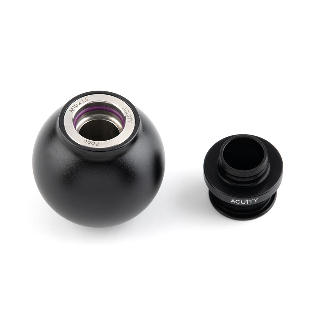 ACUITY POCO Low-Profile Shift Knob in Satin Black Finish (M10X1.5)