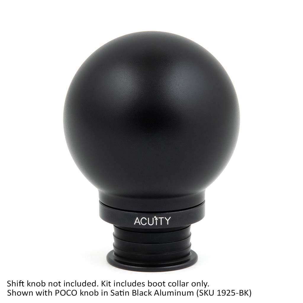 ACUITY Satin Black Aluminum Shift Boot Collar for POCO Shift Knobs
