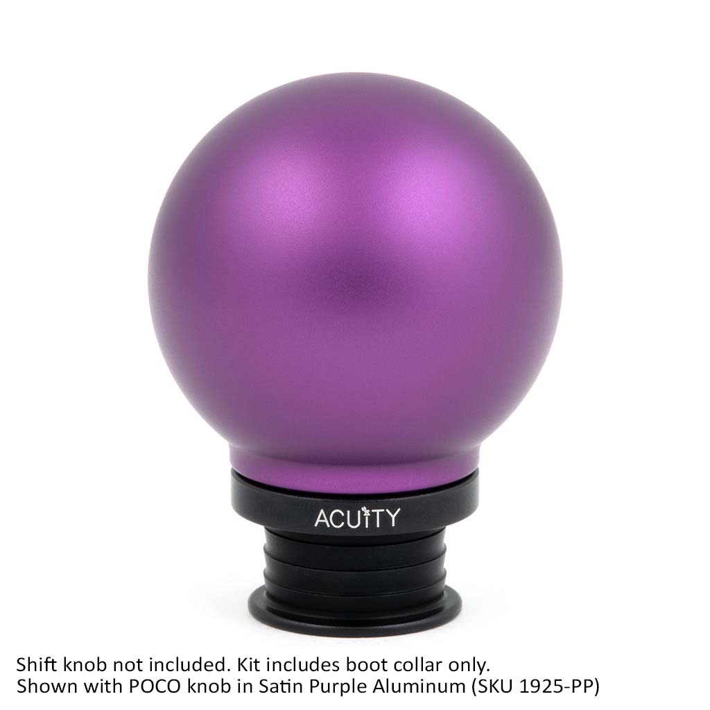 ACUITY Satin Black Aluminum Shift Boot Collar for POCO Shift Knobs