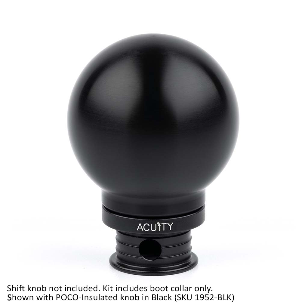 ACUITY Satin Black Aluminum Shift Boot Collar for POCO Shift Knobs