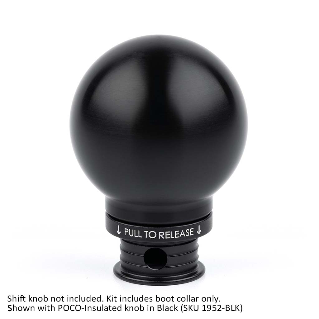 ACUITY Satin Black Aluminum Shift Boot Collar for POCO Shift Knobs