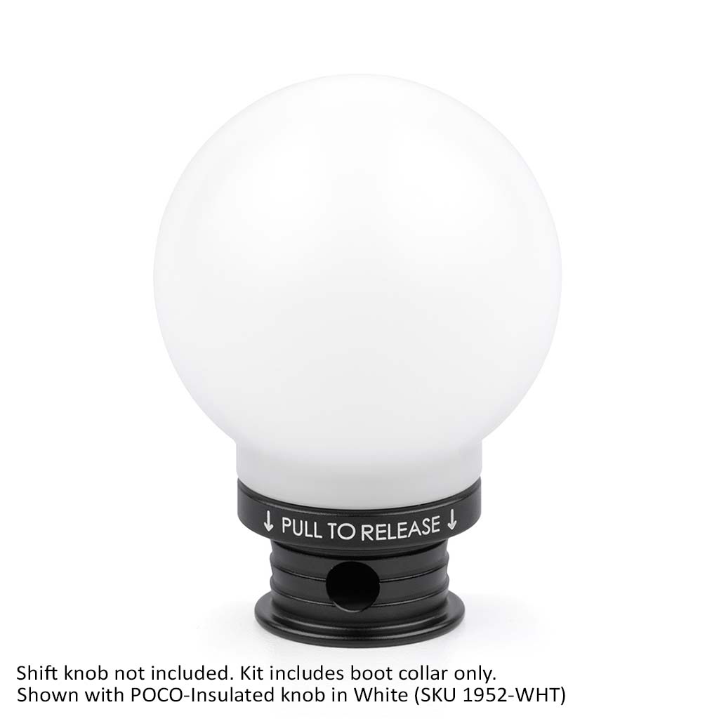 ACUITY Satin Black Aluminum Shift Boot Collar for POCO Shift Knobs