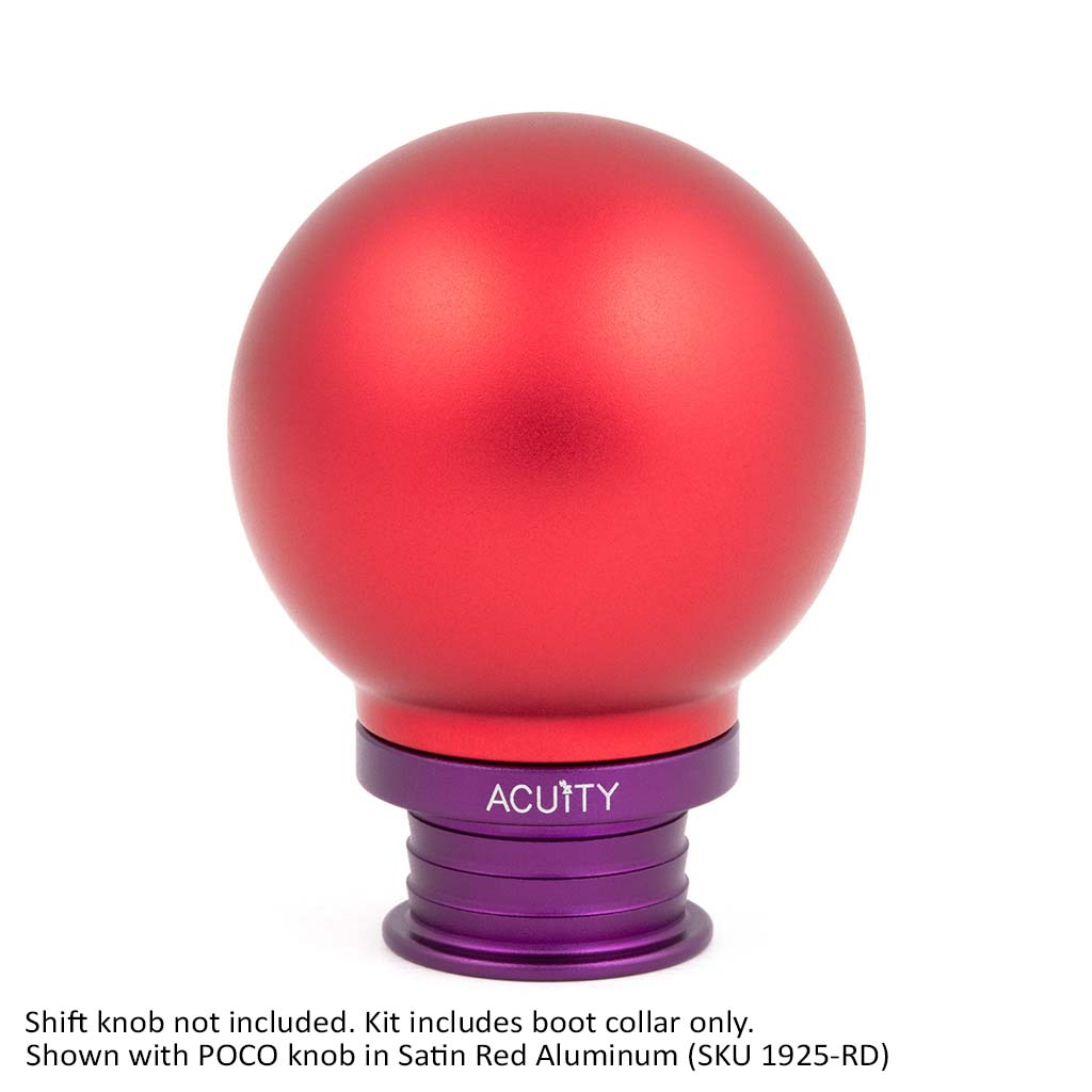 ACUITY Satin Purple Aluminum Shift Boot Collar for POCO Shift Knobs
