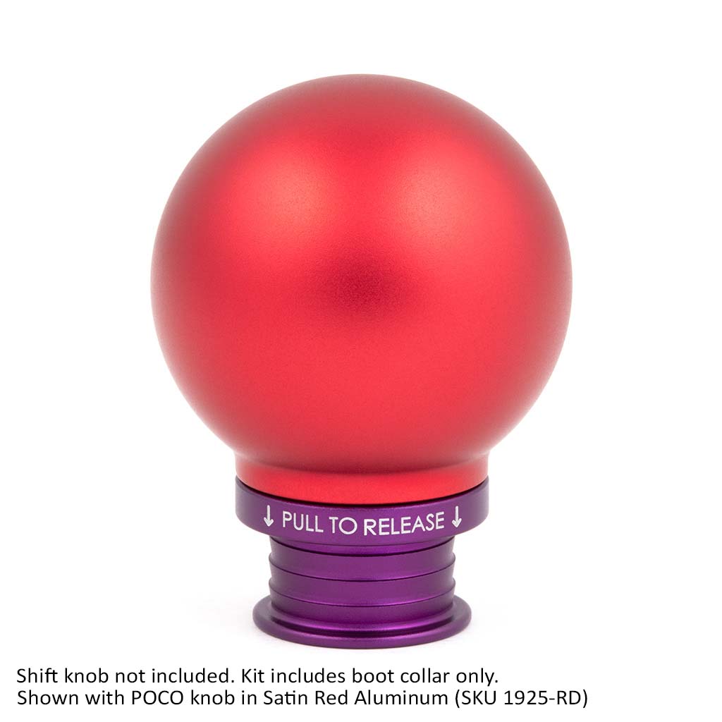 ACUITY Satin Purple Aluminum Shift Boot Collar for POCO Shift Knobs