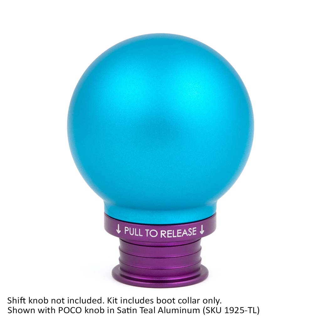 ACUITY Satin Purple Aluminum Shift Boot Collar for POCO Shift Knobs