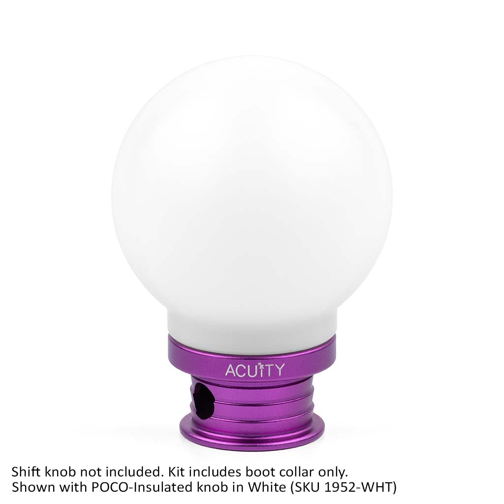 ACUITY Satin Purple Aluminum Shift Boot Collar for POCO Shift Knobs