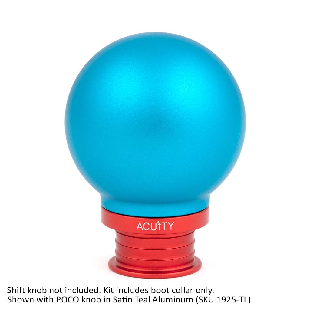 ACUITY Satin Red Aluminum Shift Boot Collar for POCO Shift Knobs
