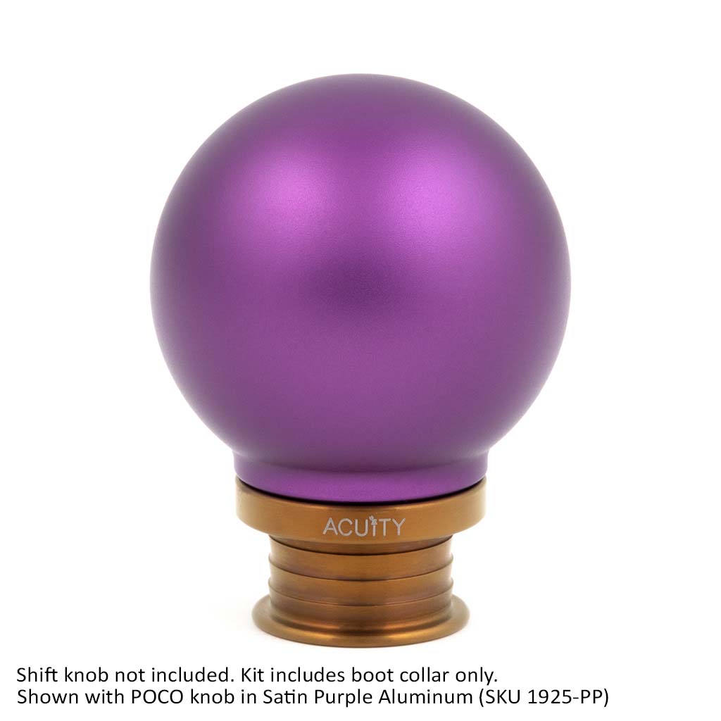 ACUITY Burnt Gold Titanium Shift Boot Collar for POCO Shift Knobs