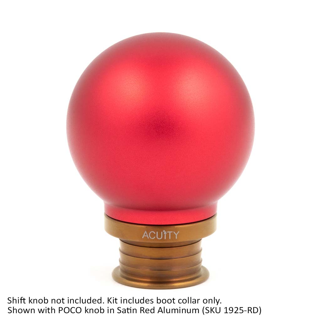 ACUITY Burnt Gold Titanium Shift Boot Collar for POCO Shift Knobs