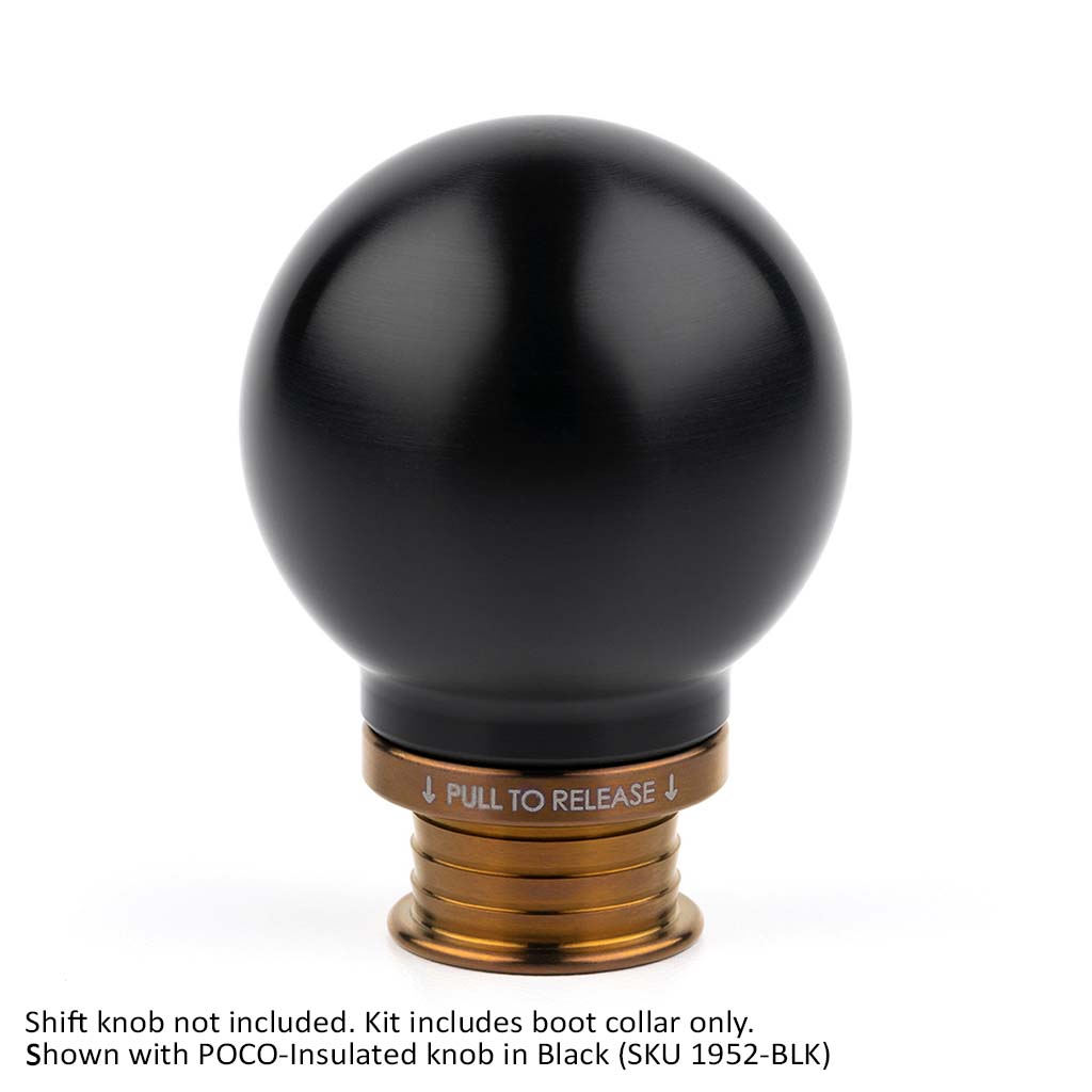 ACUITY Burnt Gold Titanium Shift Boot Collar for POCO Shift Knobs