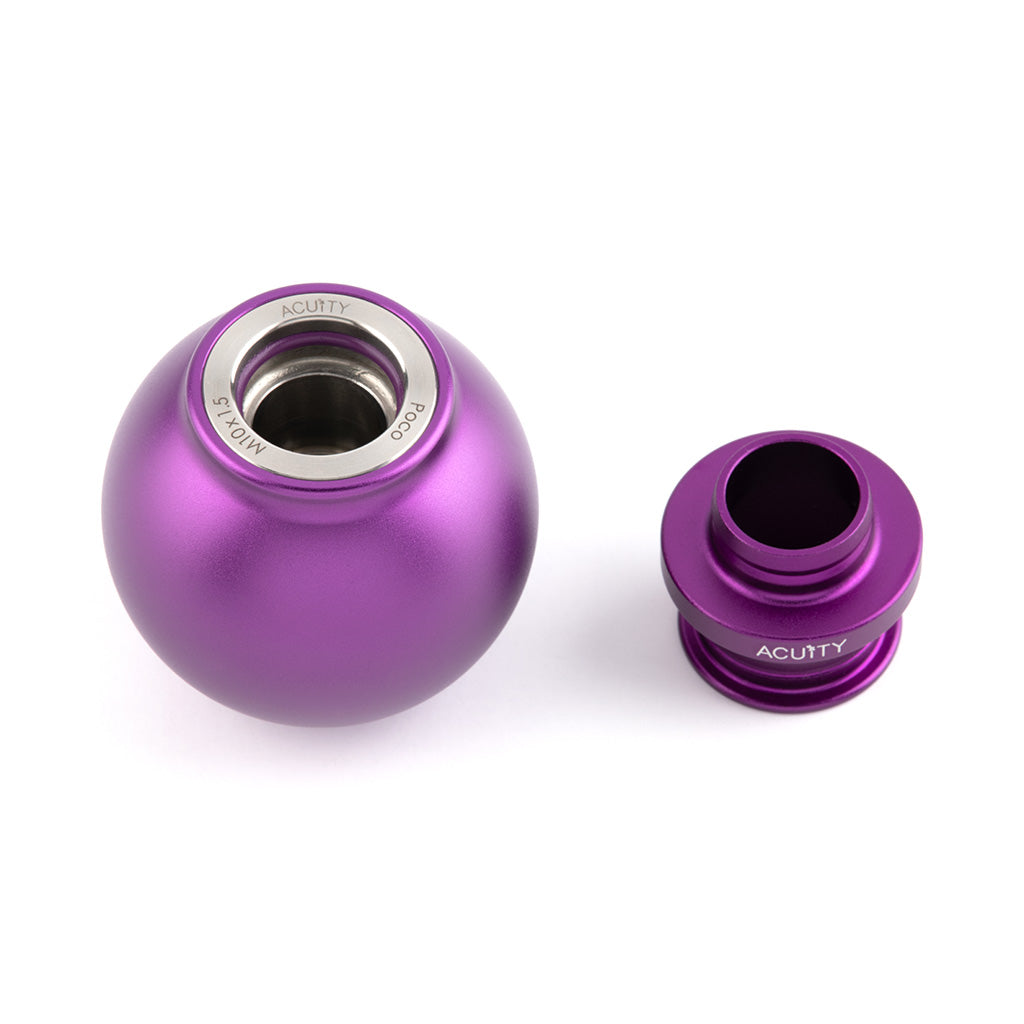 ACUITY POCO Low-Profile Shift Knob in Satin Purple Finish (M10X1.5)