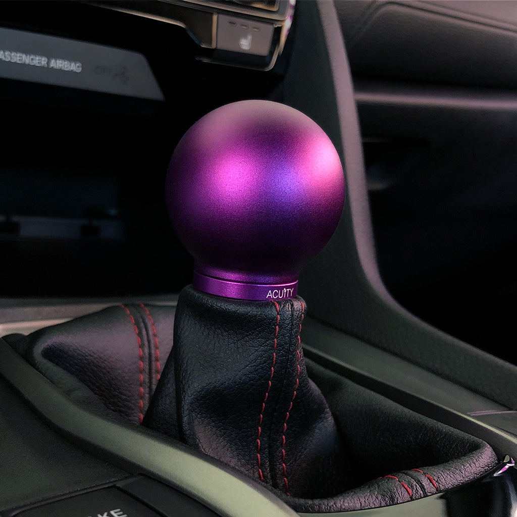 ACUITY POCO Low-Profile Shift Knob in Satin Purple Finish (M10X1.5)
