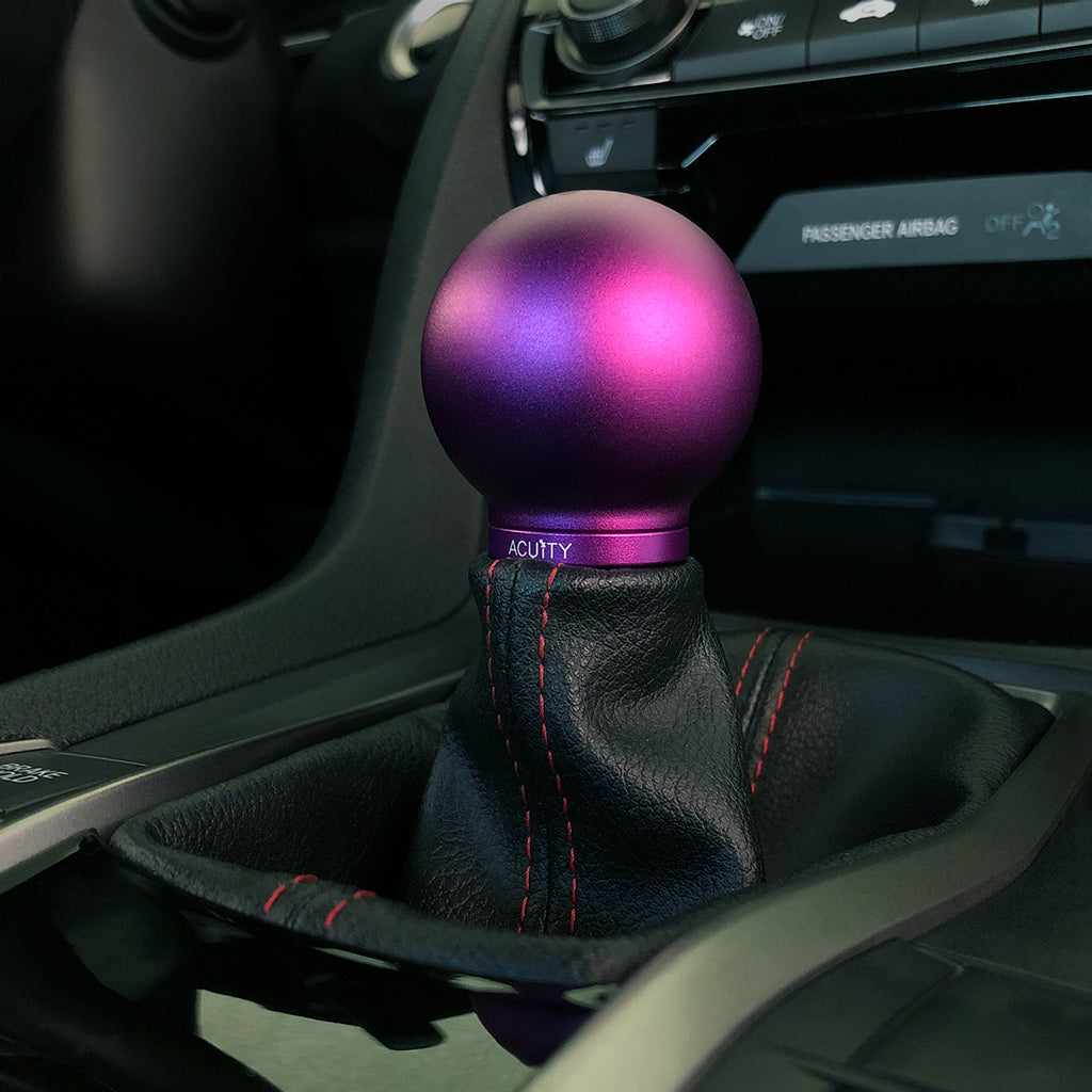 ACUITY POCO Low-Profile Shift Knob in Satin Purple Finish (M10X1.5)