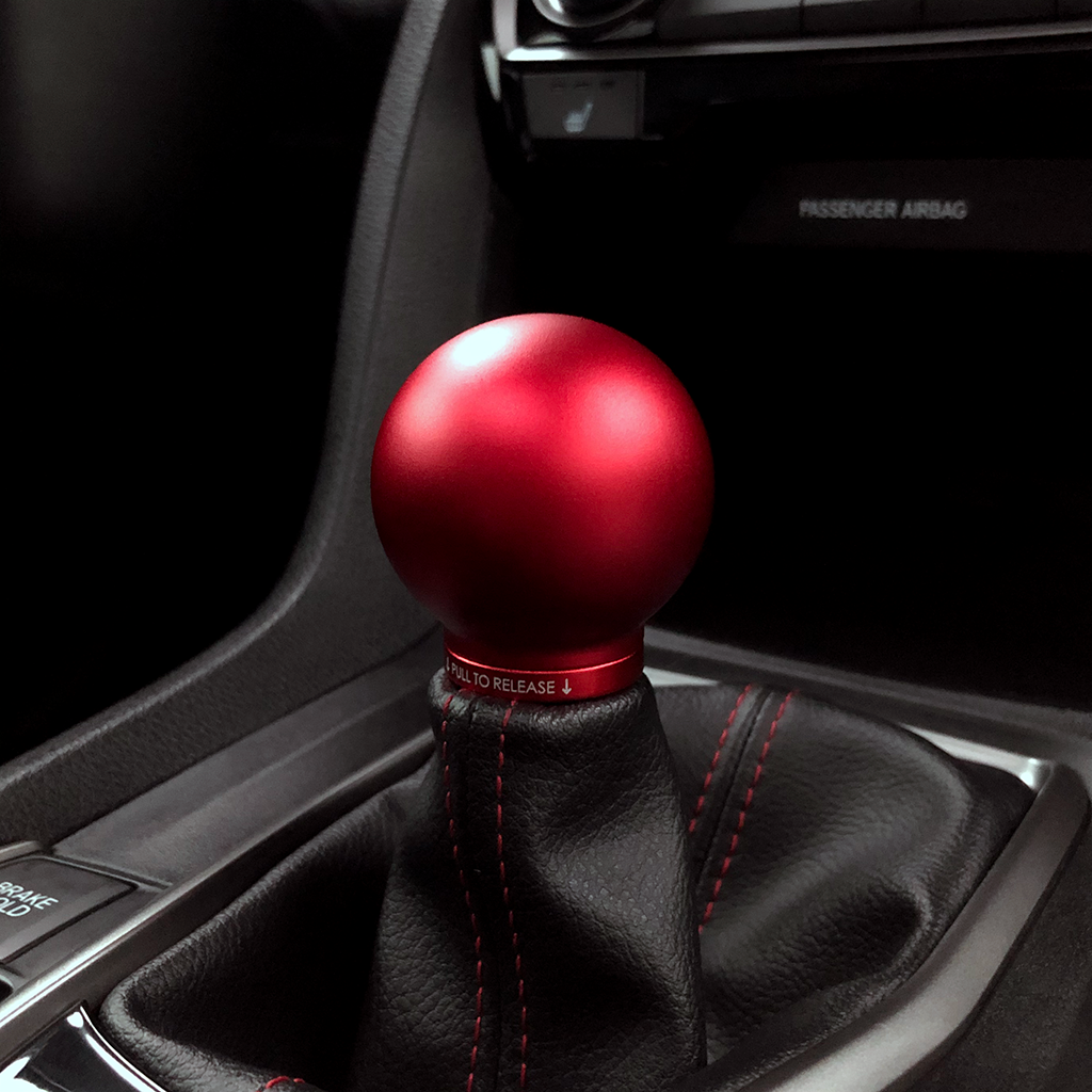 ACUITY POCO Low-Profile Shift Knob in Satin Red Finish (M10X1.5)