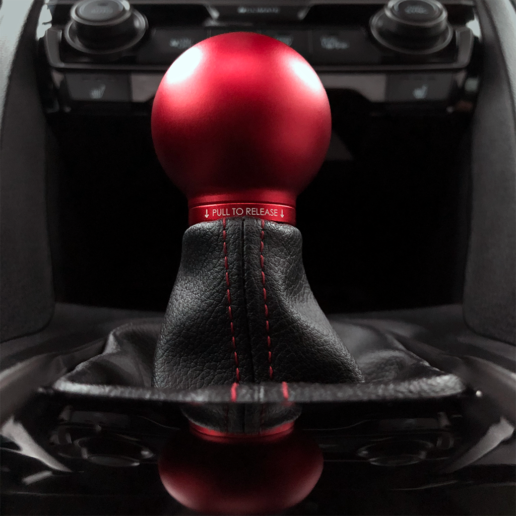 ACUITY POCO Low-Profile Shift Knob in Satin Red Finish (M10X1.5)