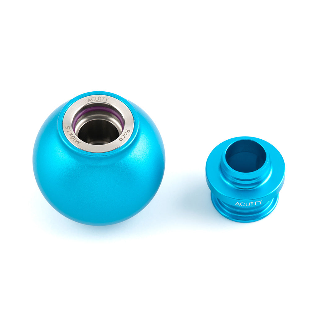 ACUITY POCO Low-Profile Shift Knob in Satin Teal Finish (M10X1.5)
