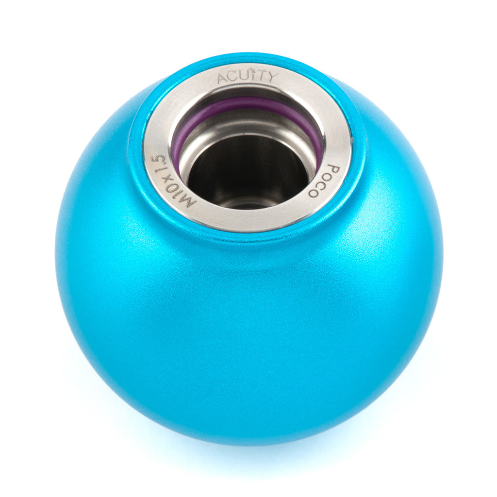 ACUITY POCO Low-Profile Shift Knob in Satin Teal Finish (M10X1.5)
