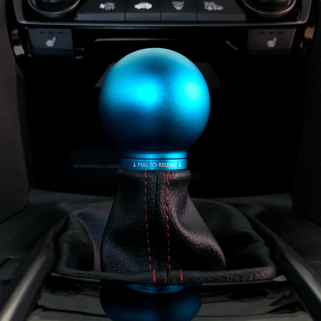 ACUITY POCO Low-Profile Shift Knob in Satin Teal Finish (M10X1.5)