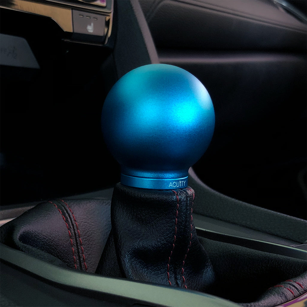 ACUITY POCO Low-Profile Shift Knob in Satin Teal Finish (M10X1.5)