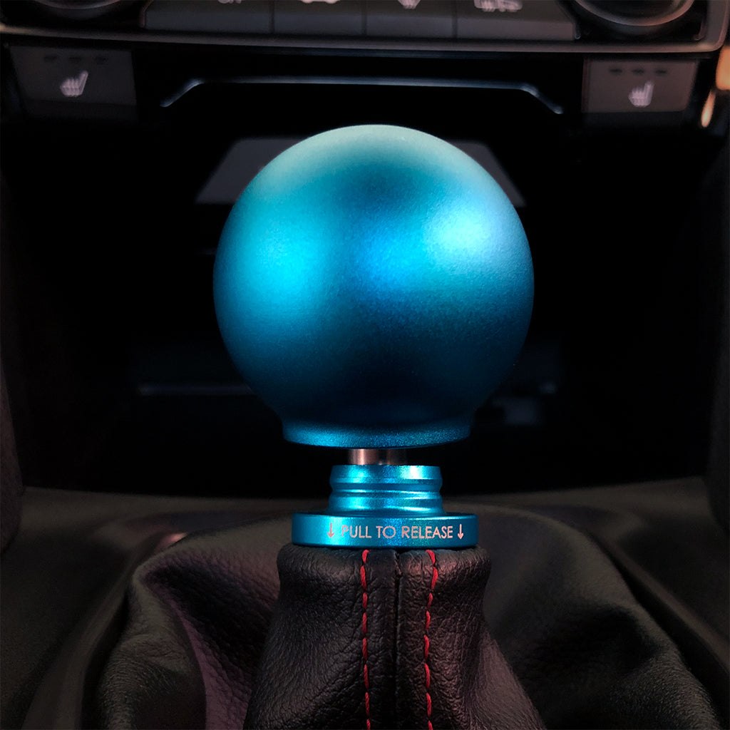 ACUITY POCO Low-Profile Shift Knob in Satin Teal Finish (M10X1.5)