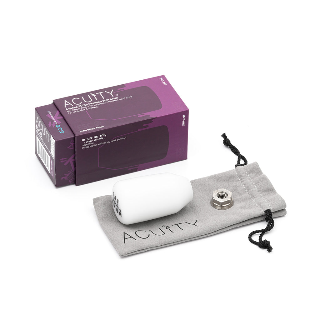 ACUITY ESCO-Insulated Shift Knob in White (M10X1.5)