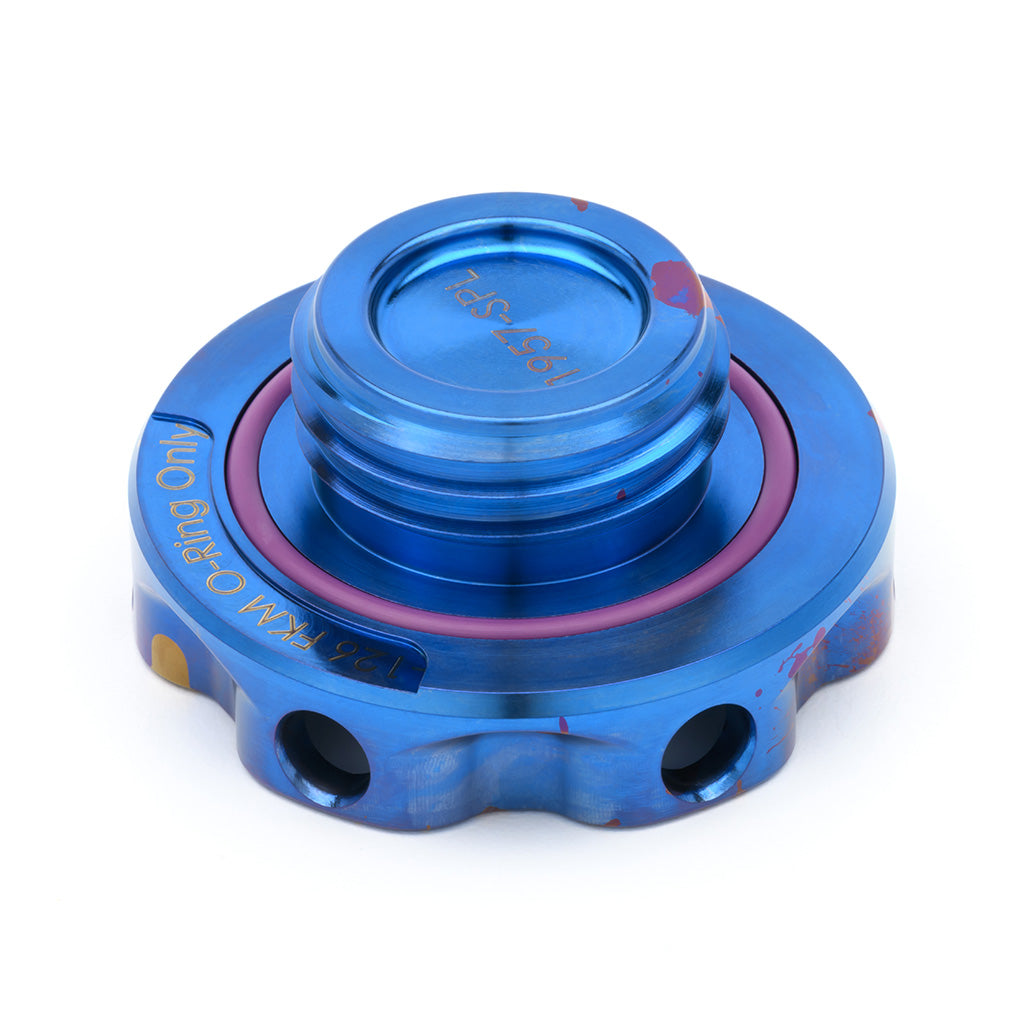 ACUITY Podium-Ti Oil Cap in Splatter Titanium Finish for Hondas/Acuras