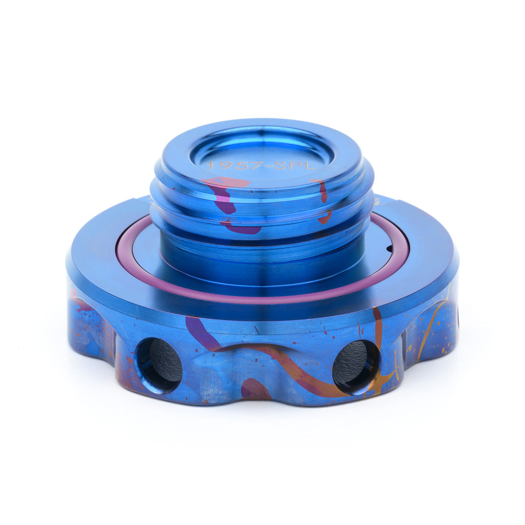 ACUITY Podium-Ti Oil Cap in Splatter Titanium Finish for Hondas/Acuras