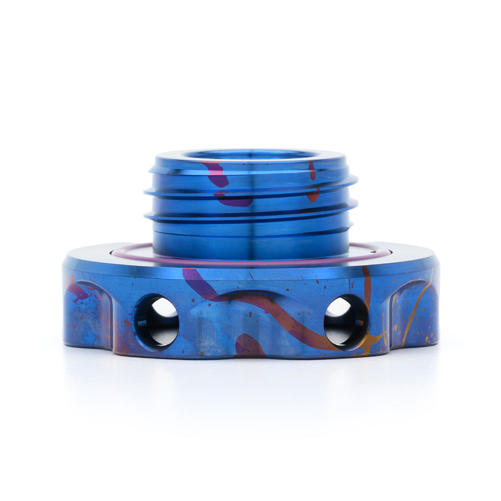 ACUITY Podium-Ti Oil Cap in Splatter Titanium Finish for Hondas/Acuras