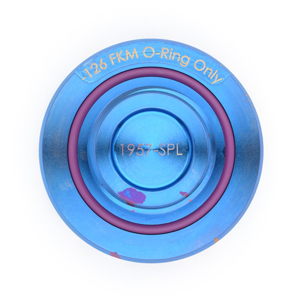 ACUITY Podium-Ti Oil Cap in Splatter Titanium Finish for Hondas/Acuras