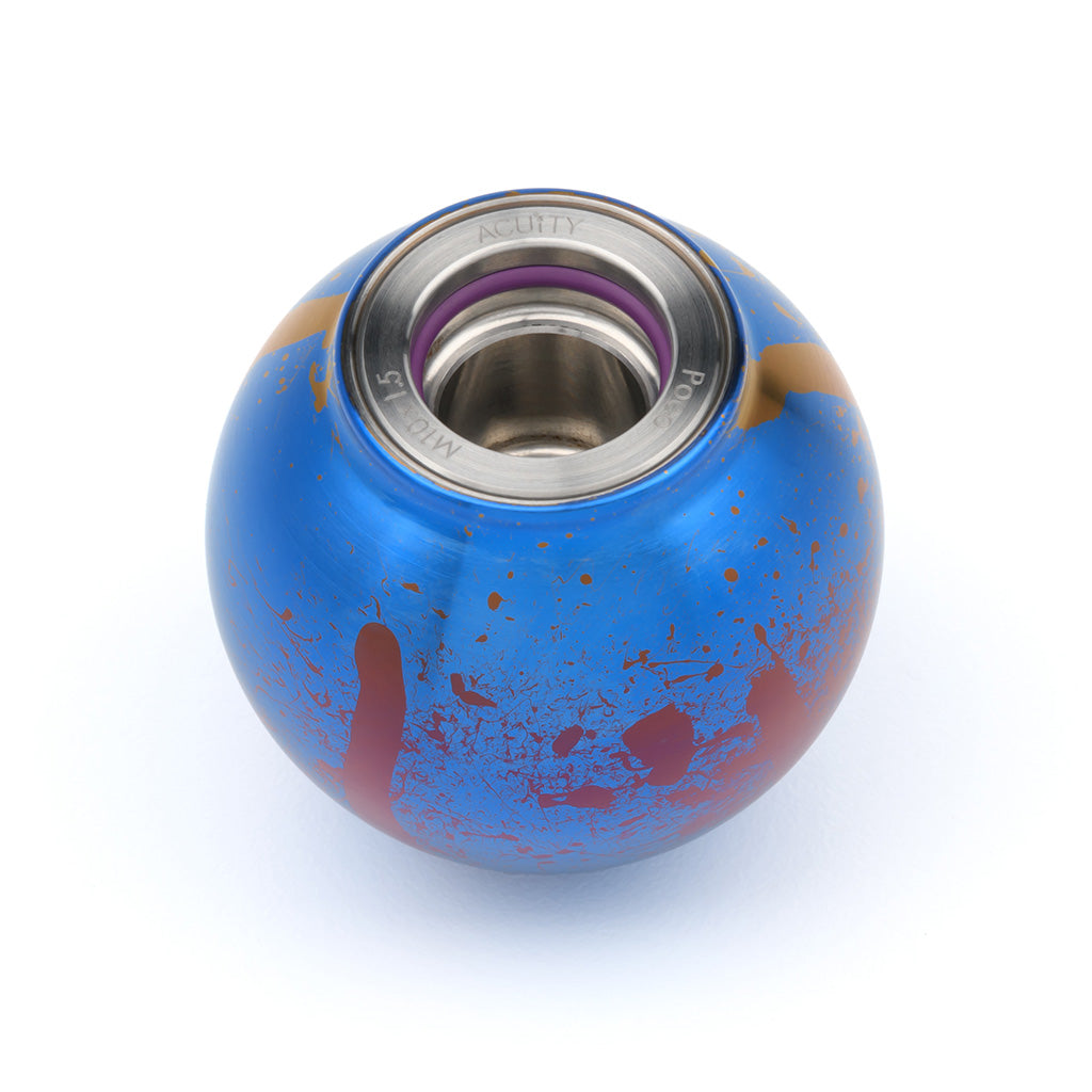 ACUITY POCO-Ti Low Profile Shift Knob in Splatter Titanium Finish (M10x1.5)