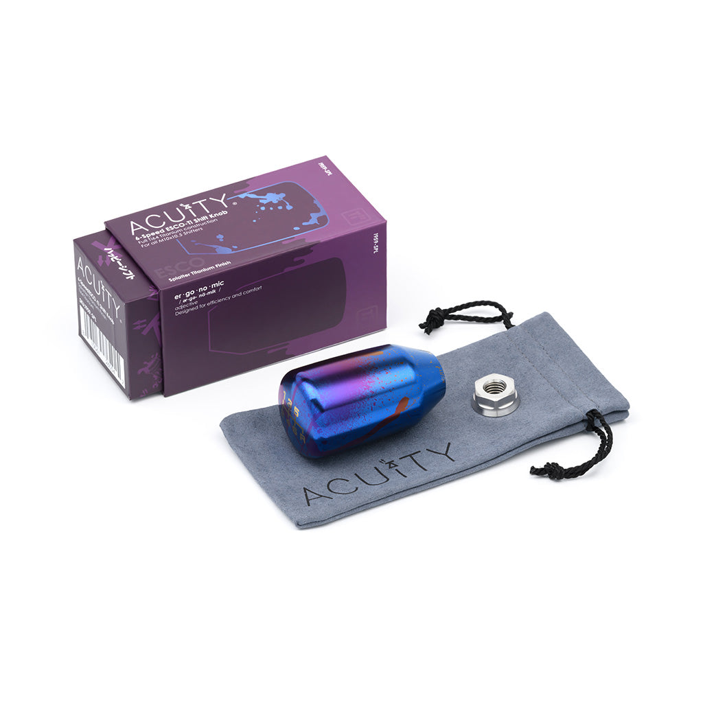 ACUITY ESCO-Ti Shift Knob in Splatter Titanium Finish (M10X1.5)