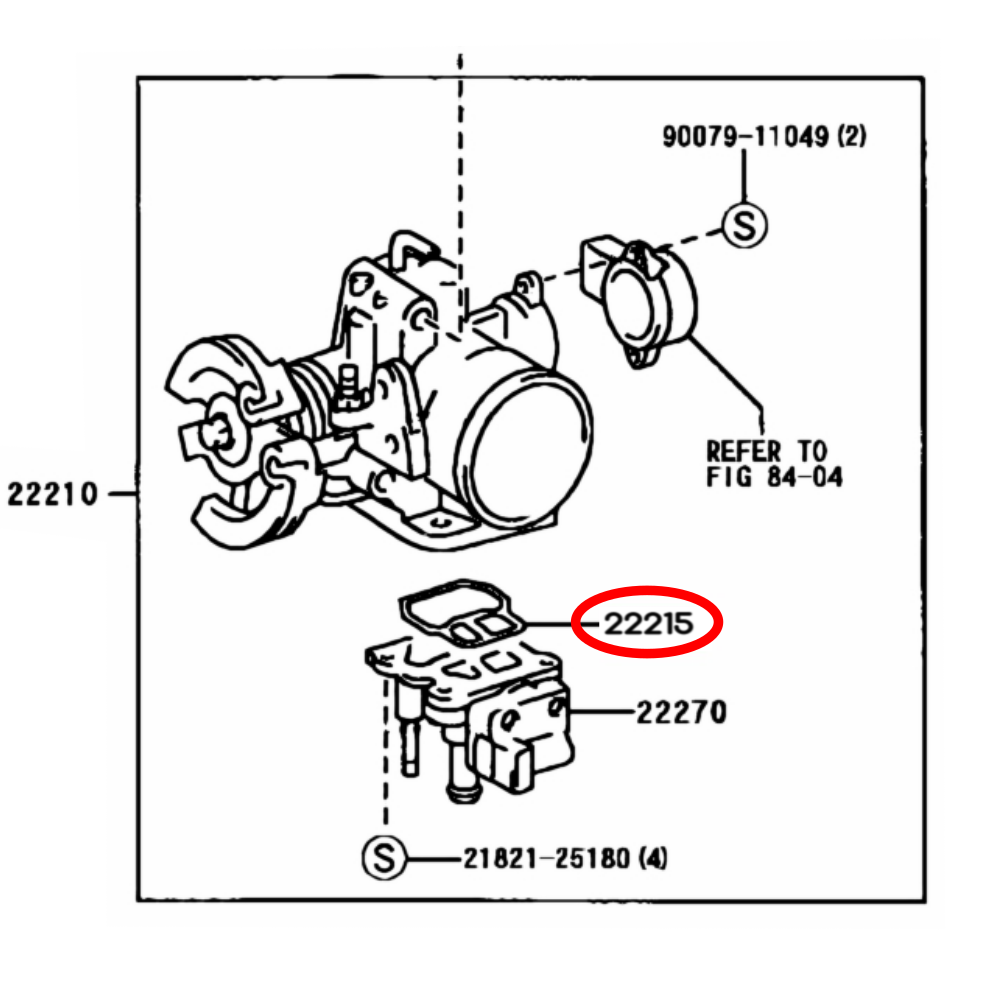 GENUINE TOYOTA IDLE CONTROL GASKET MR2 MK3 ROADSTER ZZW30 1ZZ