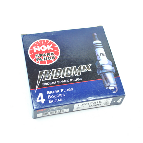 NGK IRIDIUM LFR7AIX SPARK PLUGS 4 PACK GENUINE NGK PRODUCT STOCK CODE 2309