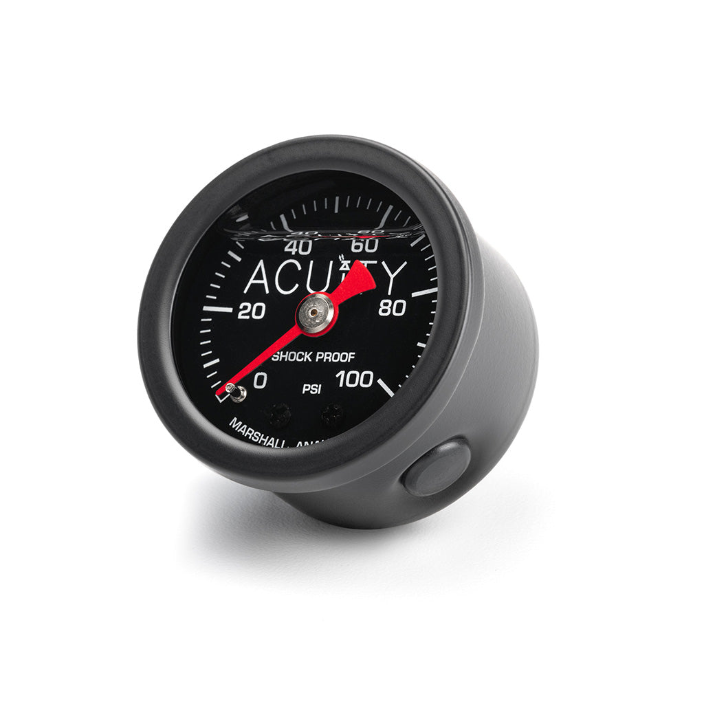ACUITY 100 PSI Fuel Pressure Gauge in Satin Black Finish