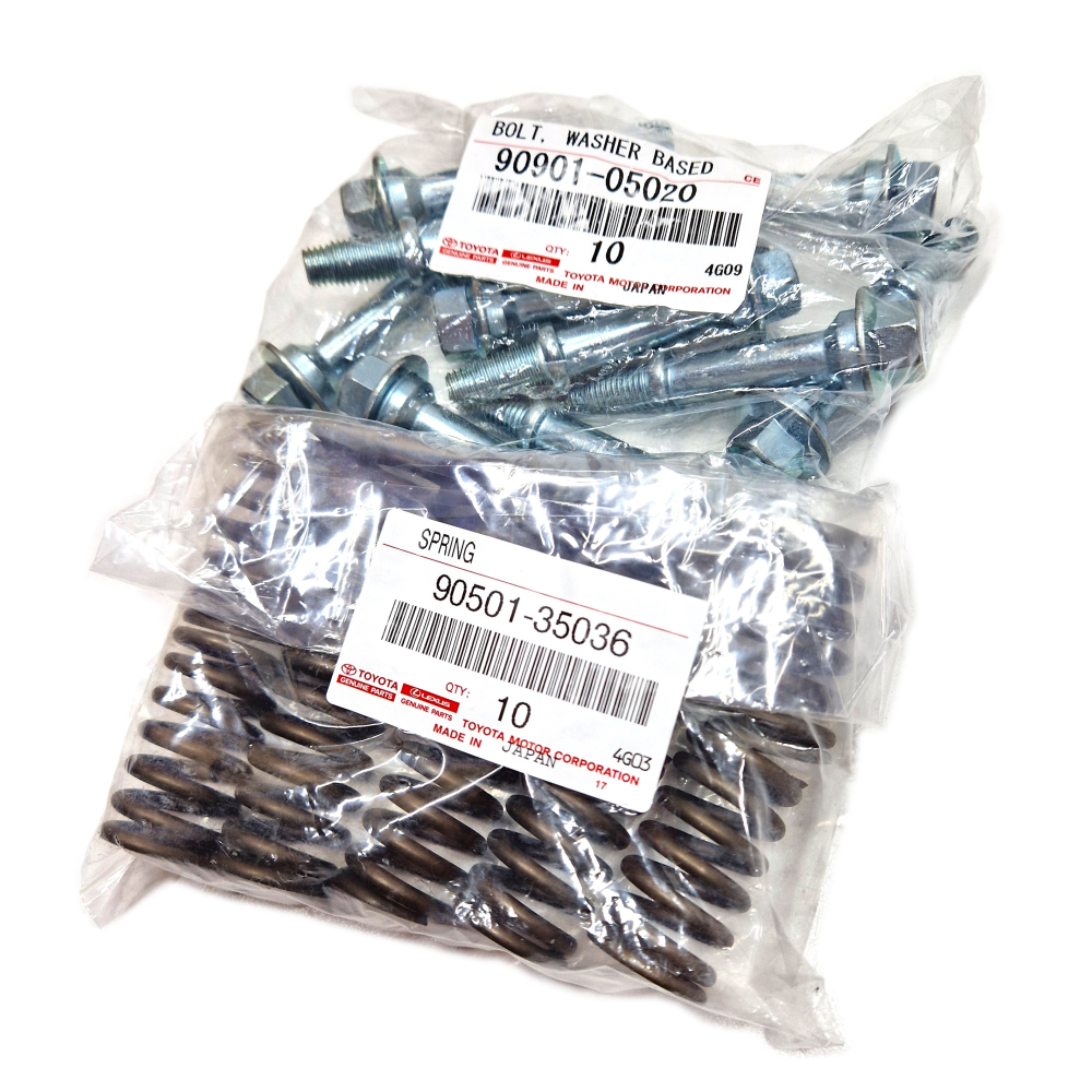 GENUINE TOYOTA EXHAUST SPRING BOLTS MR2 MK3 ROADSTER ZZW30 1ZZ