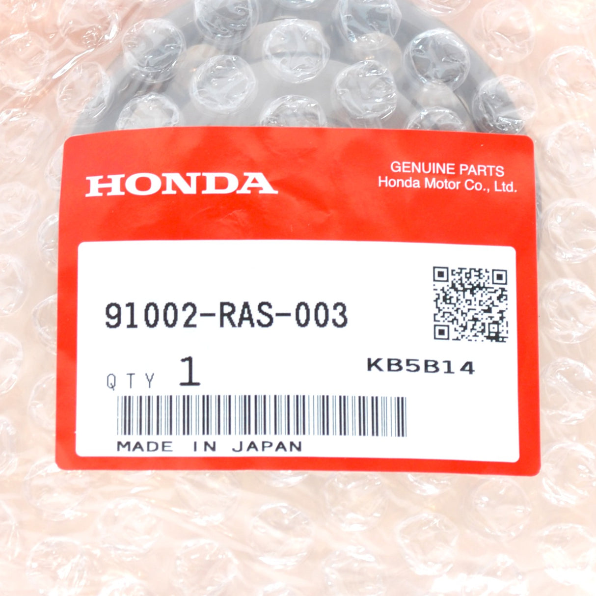 GENUINE HONDA MAIN / INPUT SHAFT UPPER BEARING K-SERIES 91002-RAS-003
