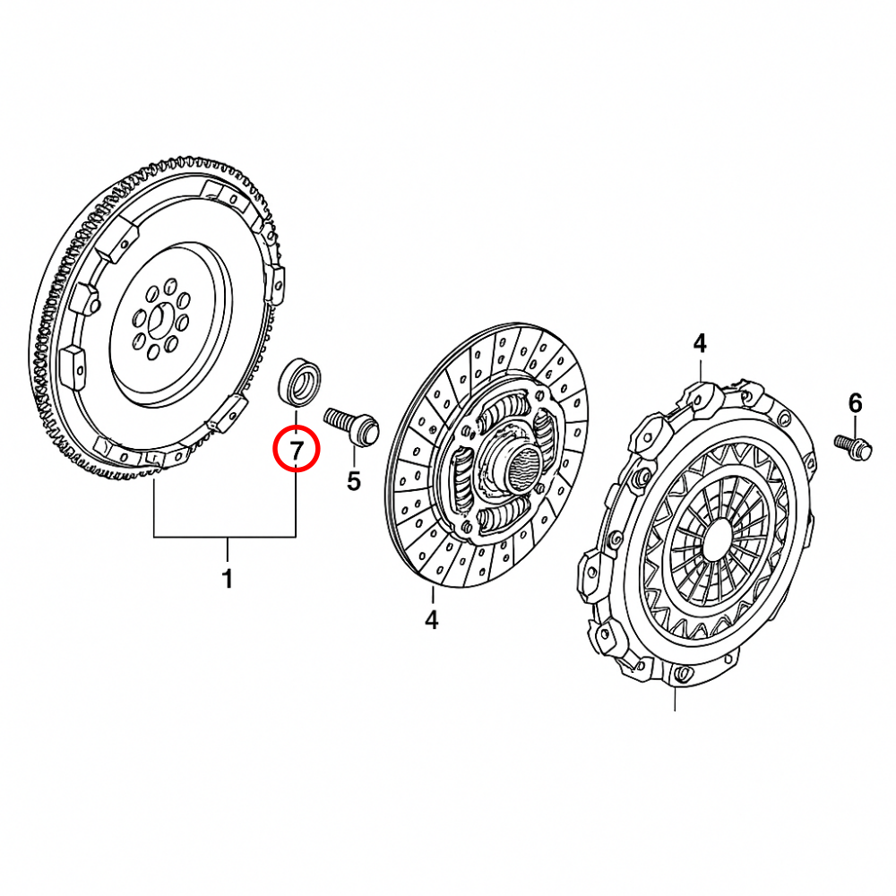 GENUINE HONDA FLYWHEEL PILOT BEARING CIVIC INTEGRA B16 B18 B-SERIES