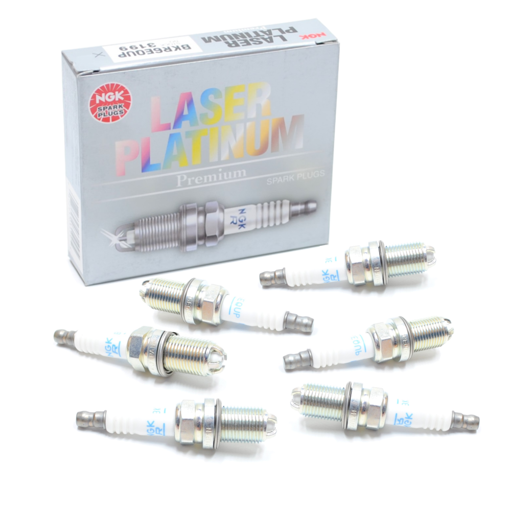 LASER PLATINUM SPARK PLUGS BKR6EQUP FOR BMW E46 320 325 330 1998-2007 NGK 3199 (6 PACK)