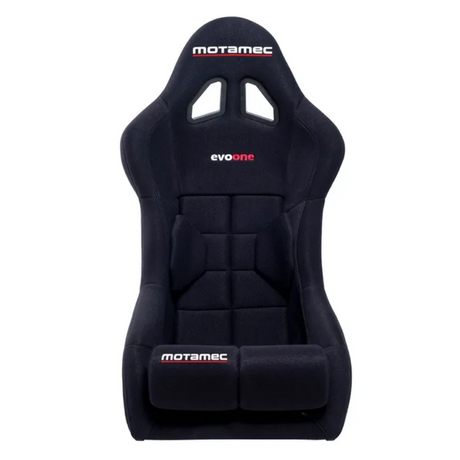 MOTAMEC RACING EVO-ONE FIA APPROVED RACE SEAT FIBERGLASS SHELL SIDE MOUNT BLACK