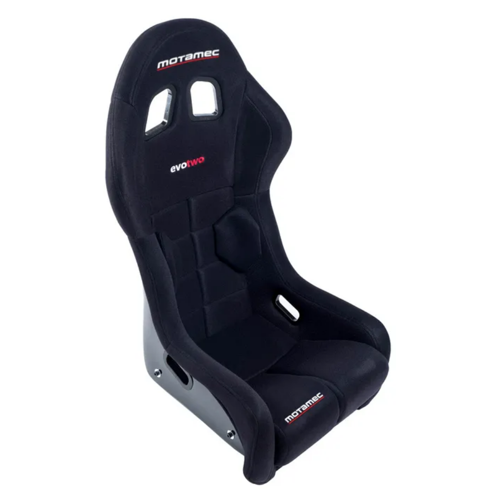 MOTAMEC RACING EVO-TWO FIA APPROVED RACE SEAT GRP SHELL SIDE MOUNT BLACK HANS