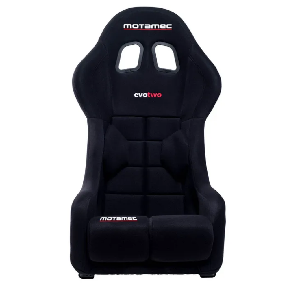 MOTAMEC RACING EVO-TWO FIA APPROVED RACE SEAT GRP SHELL SIDE MOUNT BLACK HANS