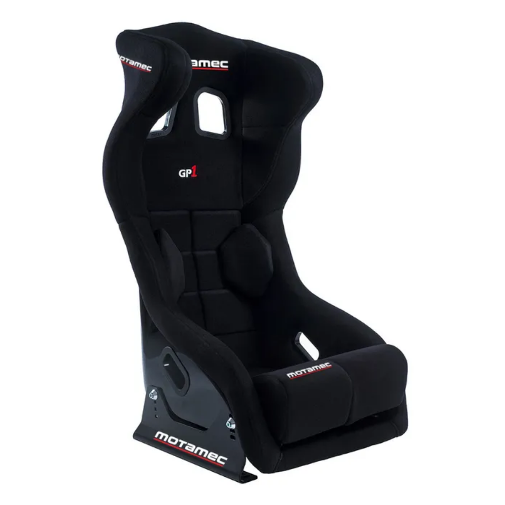 MOTAMEC RACING GP1 FIA APPROVED RACE SEAT GRP SHELL SIDE MOUNT BLACK HANS