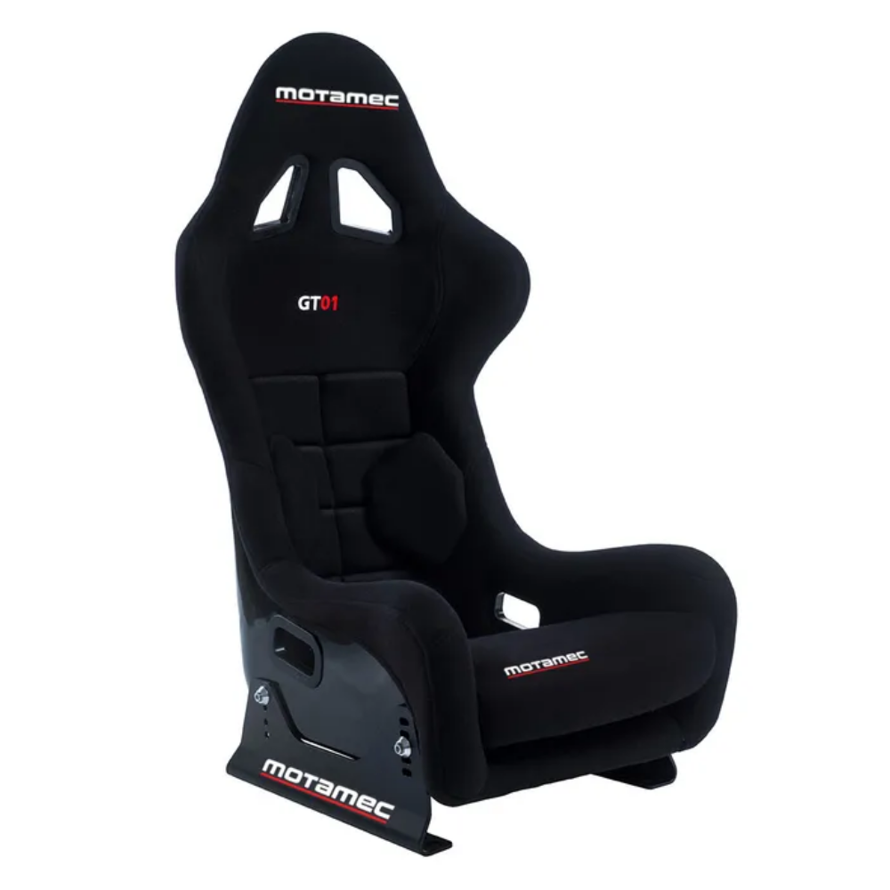 MOTAMEC RACING GT01 RACE SEAT FIBERGLASS SHELL SIDE MOUNT BLACK - NON FIA
