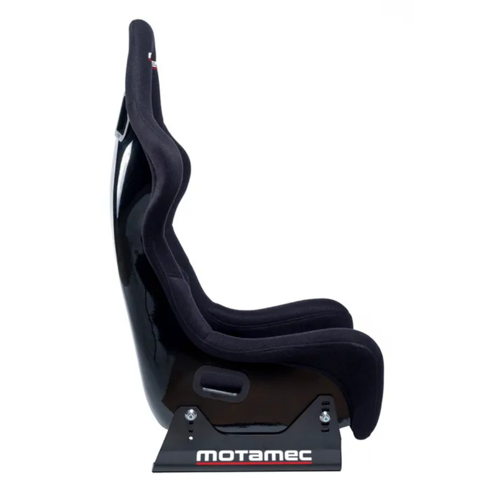MOTAMEC RACING GT01 RACE SEAT FIBERGLASS SHELL SIDE MOUNT BLACK - NON FIA