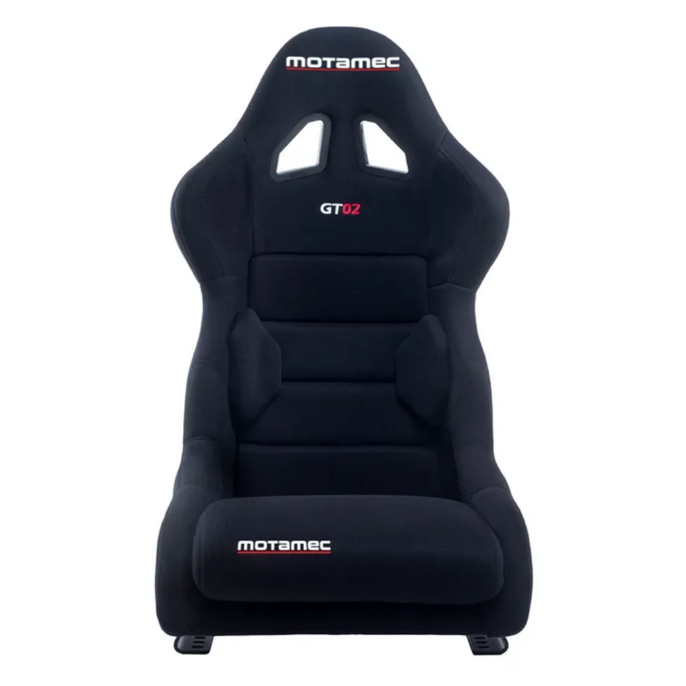 MOTAMEC RACING GT02 RACE SEAT FIBERGLASS SHELL SIDE MOUNT BLACK - NON FIA