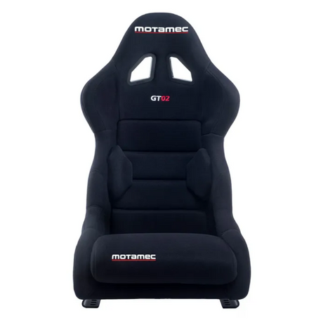 MOTAMEC RACING GT02 RACE SEAT FIBERGLASS SHELL SIDE MOUNT BLACK - NON FIA