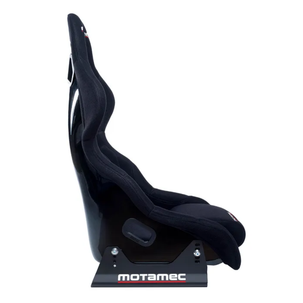 MOTAMEC RACING GT02 RACE SEAT FIBERGLASS SHELL SIDE MOUNT BLACK - NON FIA