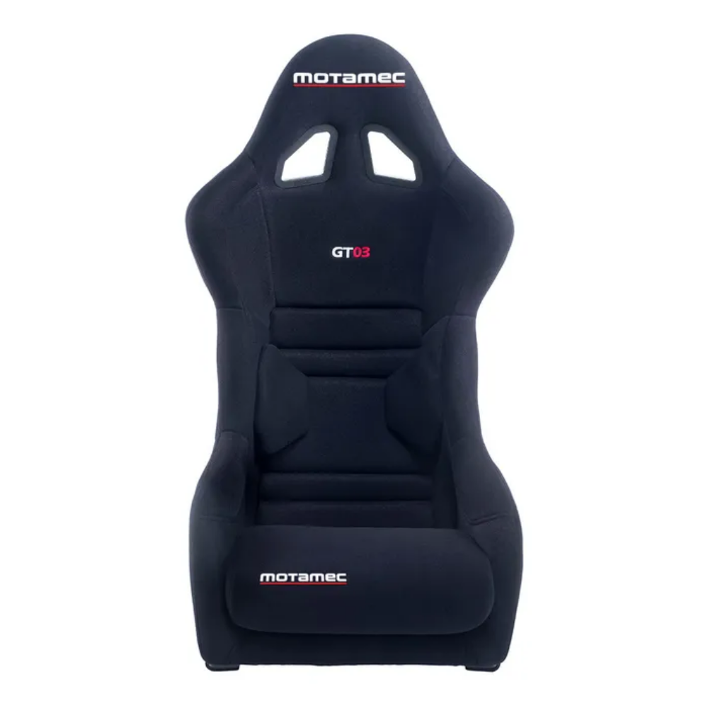 MOTAMEC RACING GT03 RACE SEAT FIBERGLASS SHELL SIDE MOUNT BLACK - NON FIA