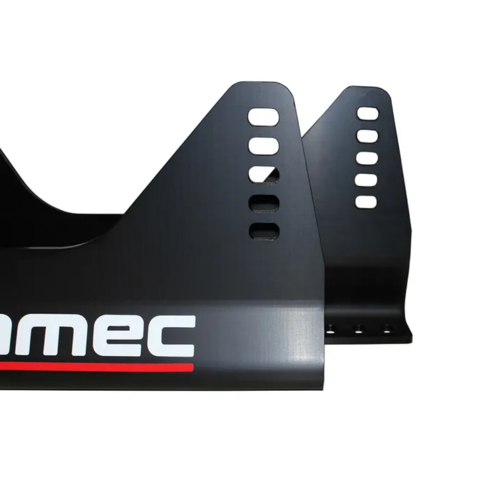 MOTAMEC SEAT SIDE MOUNTS ALLOY BRACKETS UNIVERSAL FITS SPARCO OMP WITH STICKERS